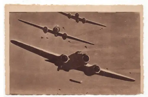 Torpedos in Flugbildung - Postkarte