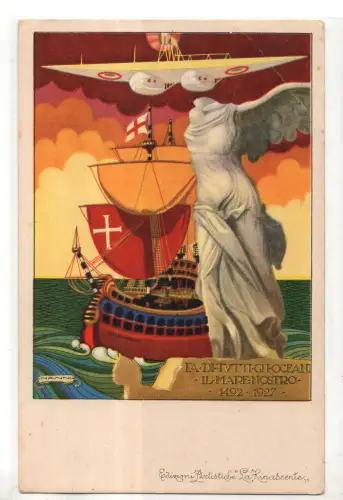 Sesto Calende De Pinedo - Postkarte La Rinascente Zeichner Nanni