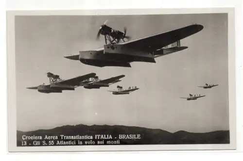 Transatlantische Flugkreuzfahrt S. 55 im Flug über die Berge