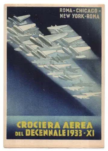 Atlantik Luftkreuzfahrt des Jahrzehnts aus Plakat