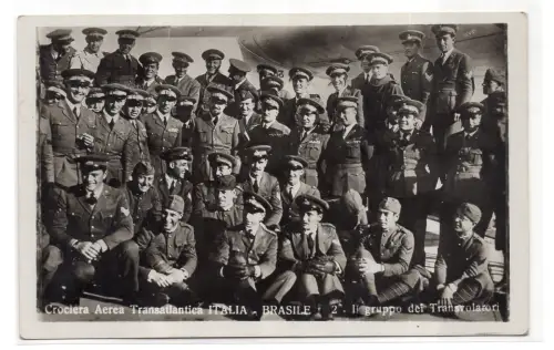 1930 Kreuzfahrt Italien - Brasilien - Die Gruppe der Transvolatoren
