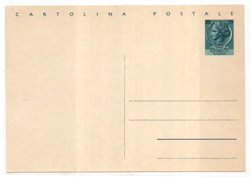 Postkarte Lire 20 Syrakus Nr. C 154 neu