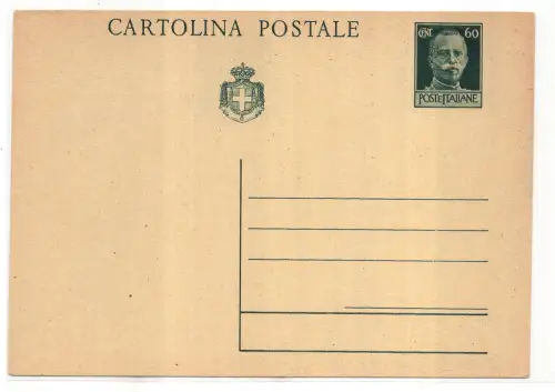 Postkarte Cent. 60 Statthalter Nr. C 113 neu