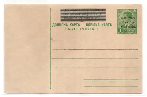 Montenegro Occ. Militär König Peter Nr. C 16