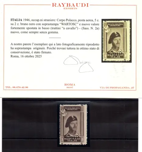 Polnisches Korps - Luftpost 2 z. Wartosc schwarzbraun Nr. 2