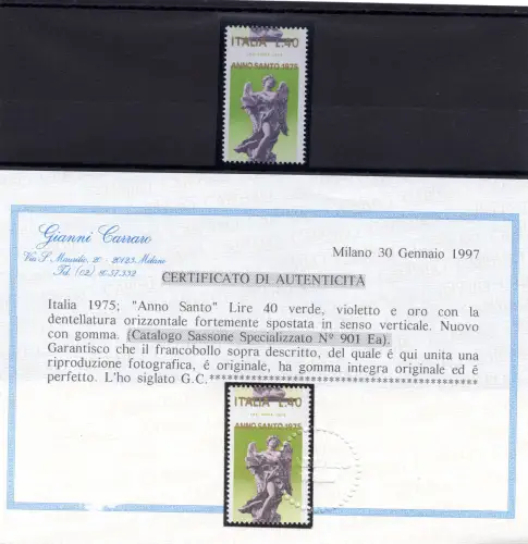 Anno Santo Lire 40 Sorten verschobene Verzahnung