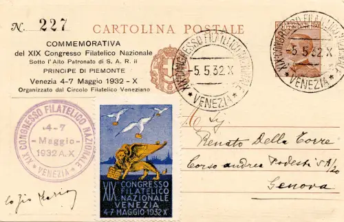 C.P. Cent. 30 Michetti Repiquages mit polychromem Druck