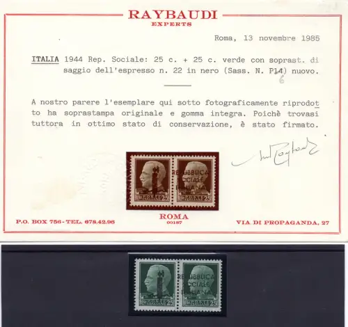 Saggio Cent. 25 + 25 Tito Livio Nr. P 6