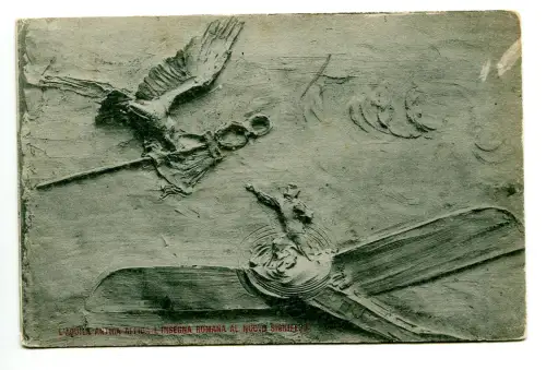 1916 - Ansichtskarte der römischen Luftfahrtgesellschaft