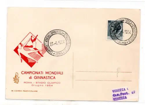 Turn-Weltmeisterschaften - Postkarte Venetia Club