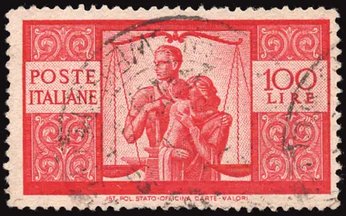 Democratica Lire 100 Sorten Sass. spec. n. 24/IIa NS