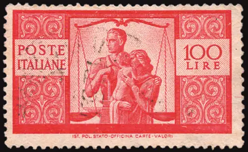 Democratica Lire 100 Sorten Sass. spec. n. 24Af