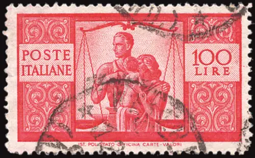 Democratica Lire 100 Sorten Sass. spec. n. 24Ai