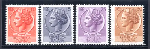 Syrakus Emission für Verteilermaschinen – Die 4-Werte-Serie