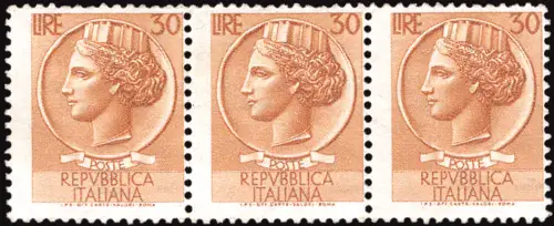 Siracusana Lire 30 n. B 770 Emission für Verteilermaschinen