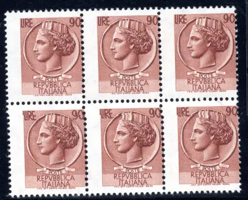 Syrakus Lire 90 Sorten verschobene Verzahnung