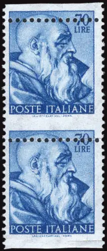 Michelangelo Lire 70 Nr. 909/I Verzahnungsvarianten