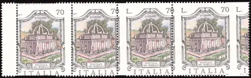 Fontane Lire 70 Sassari Nr. 1311 Verzahnungssorten