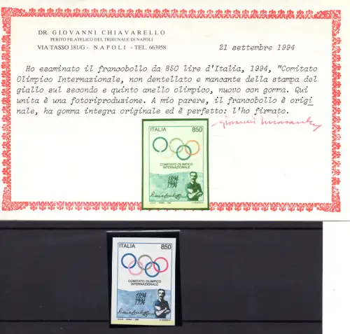 Internationales Olympisches Komitee ungezahnte Sorte