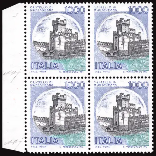 Castelli Lire 1.000 Bolaffi Sorten