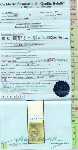 Akademie der Luchse Sorte Bolaffi Doppelschrift rechts