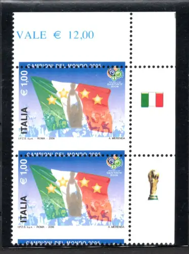 Fußball - Italien Meister 2006 - Paar adf Sorte verschobene Verzahnung