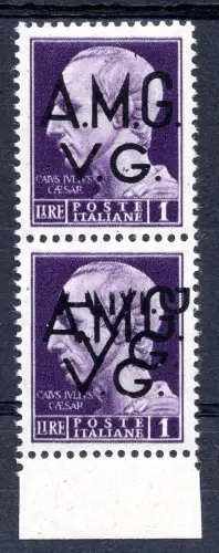 AMG.VG. 1 Teilsorte Doppeldruck lesen - Nur 3 Exemplare bekannt