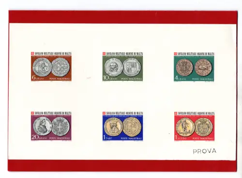 SMOM 1970 Münzen des Ordens Nr. 56/61 Serie Druckprobe