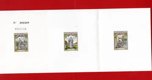 SMOM 1973 Natale Nr. 91/93 Druckprobe