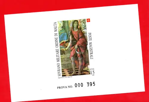 SMOM 1987 San Giovanni Battista Nr. 271 Druckprobe