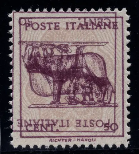 Kapitolinische Lupe Nr. 515Ap Doppeltorte druckt ein Umdrehen - M