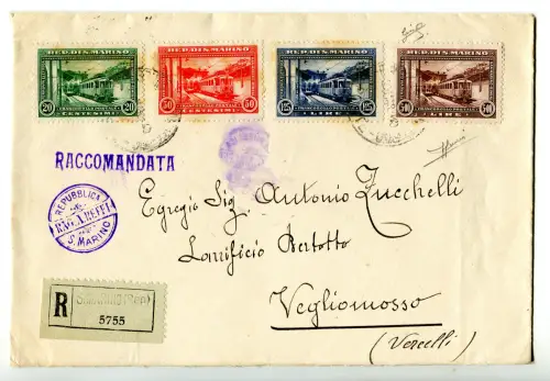 Einweihung der Eisenbahn Serie kpl. auf Umschlag Racc.