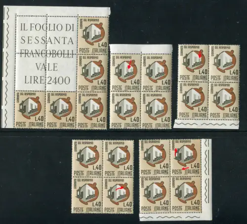 Spartag 1965 Eckblock und Sorte