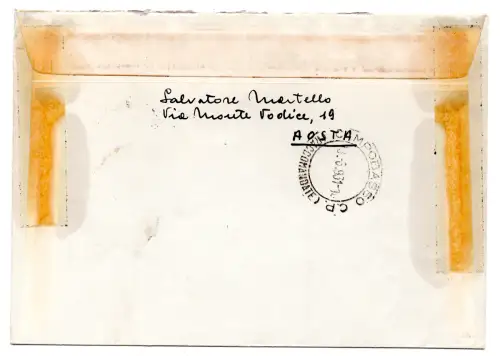 Gronchi Lire 185 isoliert