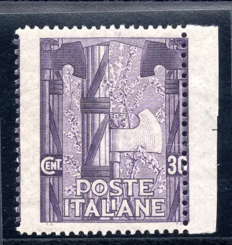 Marsch auf Rom Cent. 30 stark verschobene vertikale Verzahnung