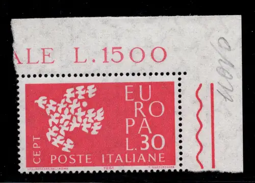 EUROPA 30 L. WEISSER FLECK UNTER DEM FLÜGEL BLATTECKE