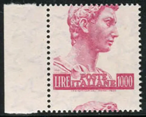 San Giorgio di Donatello Lire 1.000 Sorten verschobene Verzahnung