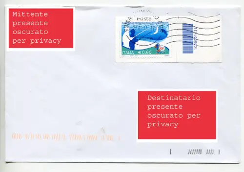 Sportfischen mit Barcode isoliert auf Umschlag