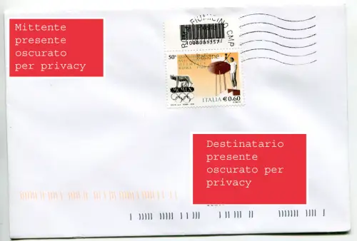 Olympische Spiele Rom mit Barcode isoliert auf Umschlag