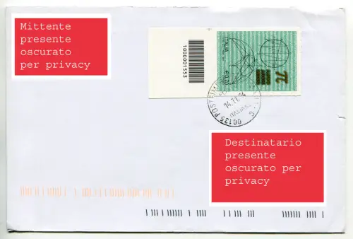 Archimedes Jahr mit Barcode isoliert auf Umschlag