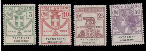 Halbstaatliche Schulpatronate Nr. 58/61 - postfrisch