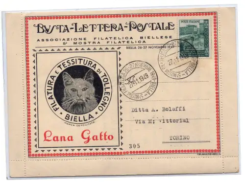 Katzenwolle - Repiquage Werbeumschlag der BLP