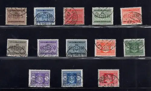 Kennzeichen Nr. 73/85 komplette Serie ohne Wasserzeichen gebraucht