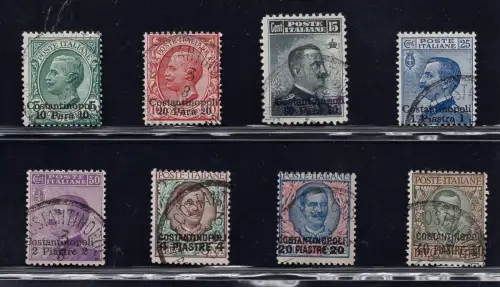 Italienische Levante Konstantinopel Aufdruck Nr. 20/27 komplette Serie