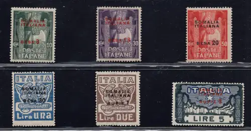 Italienisches Somalia - Marsch auf Rom Nr. 49/54 - postfrisch