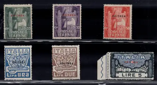 Eritrea - Marsch auf Rom Nr. 65/70 - MNH