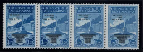 Fall des Faschismus Lire 1,25 Nr. 260 Klardruck - MNH