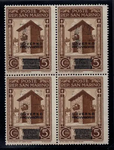 Provisorische Regierung Cent. 5 n. 266aa Doppelaufdruck - MNH