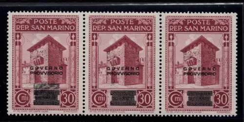 Provisorische Regierung Cent. 30 n. 270aa Doppelaufdruck - MNH