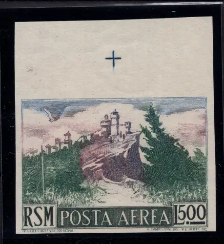 Vedute P.A. Lire 500 n. 91b ungezähnt - MNH